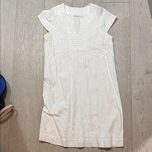 Roberta Roller Rabbit White Embroidered Mini Dress